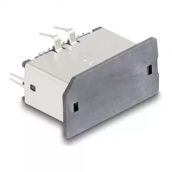 DeLOCK 67193 USB Type-E sievišķais vadu savienotājs, melns/sudrabs, SMT lodēšanai