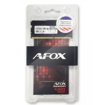 Laptop operatīvā atmiņa SODIMM DDR4 8GB 2400MHz AFOX AFSD48EK1P 260-pin SO-DIMM 1.2V