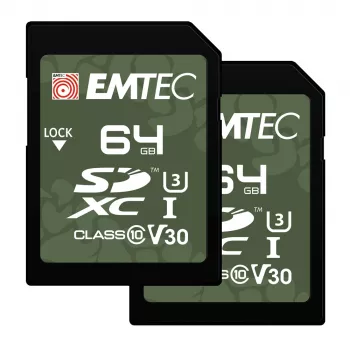 Emtec 64GB UHS-I U3 V30 Outdoor atmiņas karte ECMSD64GXCU3ORP