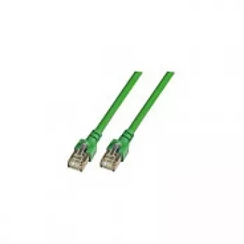EFB-Elektronik RJ45 savienojuma kabelis Cat.5e SF/UTP PVC CCA Zaļš 1m