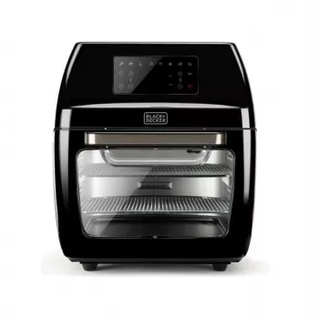 Gaisa fritieris Black & Decker BXAFO1200E — 12 L, 1700 W, skārienvadība, 40–200°C, rotisserie, cepšana un gatavošana