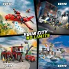 Konstruktors LEGO City Ugunsdzēsēju stacija ar pagriežamām kāpnēm 60414 — 843 gabali, 5 minifigūras