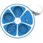 ROLINE Desktop Power Strip 4x+Sw. 1x A+ C CEE7/7 Blue 3m - Strāvas sadalītājs