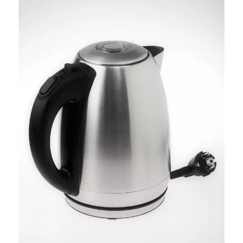 Elektriskā tējkanna Adler AD1223 — 1,7 L, 2000 W, nerūsējošais tērauds ar melniem akcentiem