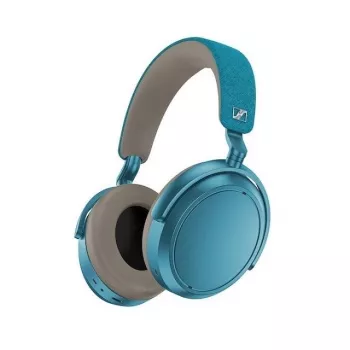 Austiņas Sennheiser Momentum 4 Wireless — bezvadu Bluetooth 5.2, 60 h akumulators, aktīvā trokšņu slāpēšana, 3.5 mm, zilas