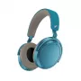 Austiņas Sennheiser Momentum 4 Wireless — bezvadu Bluetooth 5.2, 60 h akumulators, aktīvā trokšņu slāpēšana, 3.5 mm, zilas