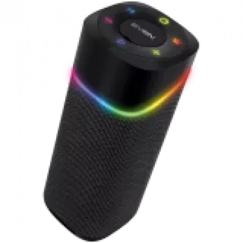 Pārnēsājams skaļrunis SVEN PS-155, melns, 2x5 W (RMS), TWS, Bluetooth, FM, USB, litija baterija