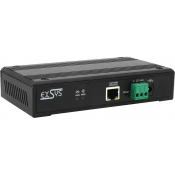 Serialo ierīču serveris Exsys EX-61004 — 4 porti RS232/422/485, iekļauts barošanas adapteris