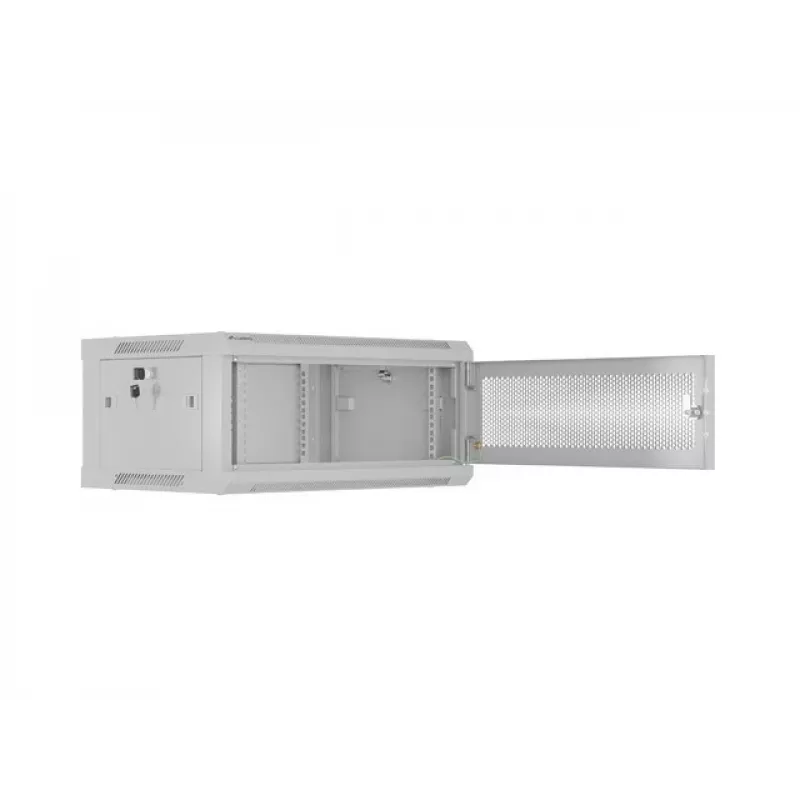 Rack skapis LANBERG WF01-6404-23S 19 collu 4U pelēks ar perforētām durvīm