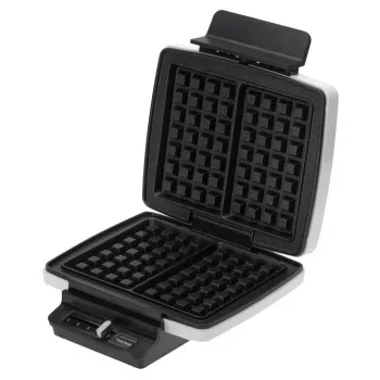 Vafeļu panna Adler AD 3085 — 1200 W, 2 taisnstūra vafeles 9×13 cm, regulējama temperatūra, nepiedegošas plāksnes