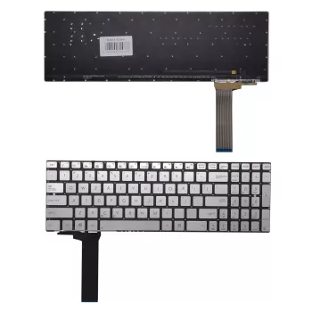 ASUS KB314768 nomaiņas klaviatūra klēpjdatoriem (N550, N750, Q550, R552J sērijas, US izkārtojums, sudraba)