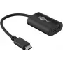 Wentronic goobay USB-C uz VGA adapteris (vīrišķais USB-C uz sievišķo HD-15) 20 cm, 1080p atbalsts, melns (38531)
