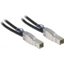 Inter-Tech - Ārējais SAS kabelis - SAS 12Gbit/s - 36 kontaktu 4x Mini SAS HD (SFF-8644) (vīriešu) uz 36 kontaktu 4x Mini SAS HD (SFF-8644) (vīriešu) - 1,0 m - Melns (88885008)