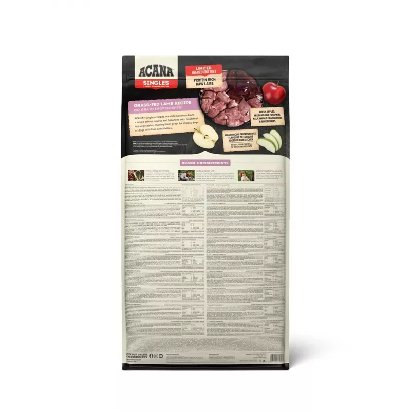 ACANA Singles Grass-Fed Lamb - sausā barība suņiem - 17kg
