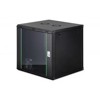 Sienas tīkla skapis DIGITUS Dynamic-N DN-37111 — 12U, 600x600 mm, IP20, atslēgas slēdzene
