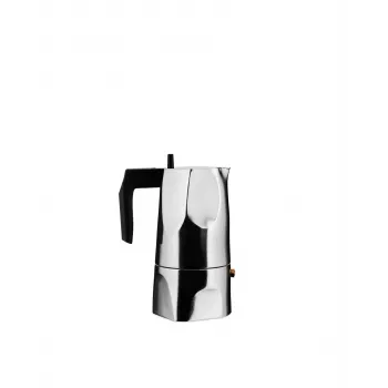 Alessi MT18/3 Espresso kafijas automāts Ossidiana, Nerūsējošais tērauds, Alumīnijs, 3.5 x 18.5 x 40.5 cm