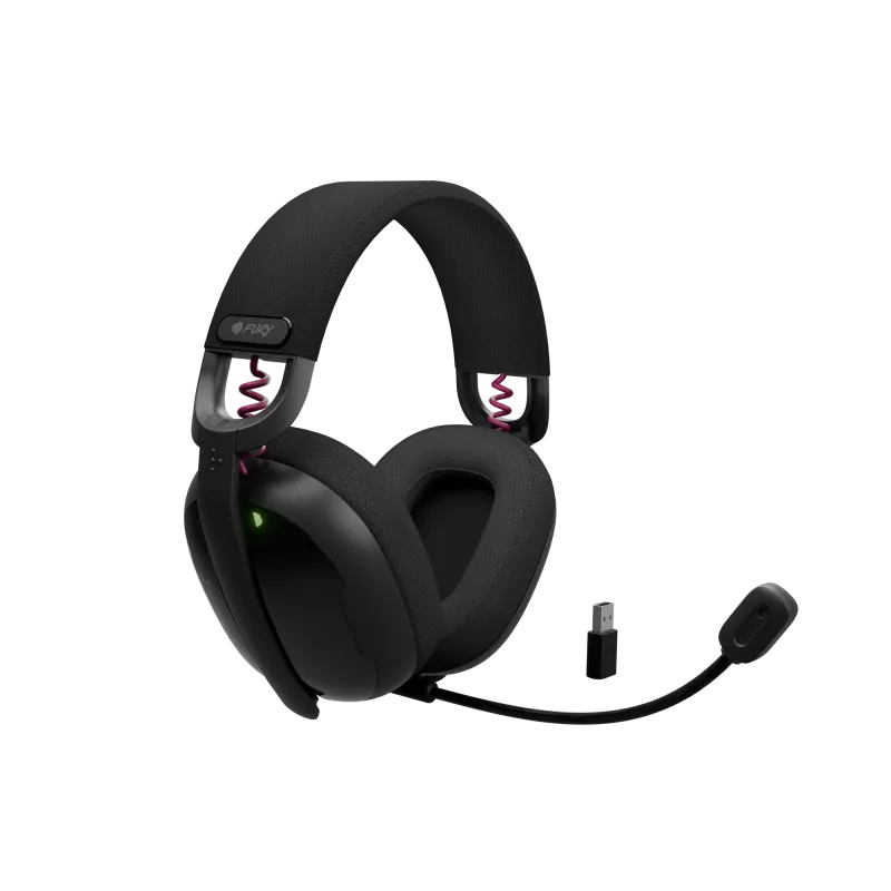 Genesis Fury Fukiya F6 bezvadu spēļu austiņas, Bluetooth 5.4, melnas