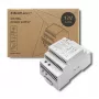 DIN sliedes barošanas bloks QOLTEC 24V 2.5A 60W pelēks