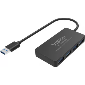 USB 3.0 Hub VISION TC-USBHUB4P — 4 SuperSpeed USB 3.0 porti