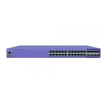 Extreme Networks ExtremeSwitching 5320-24P-8XE pārvaldāmais L2/L3 slēdzis, 24x 10/100/1000 PoE+, 4x 1/10 Gigabit SFP+, 2x SFP-DD, sakraujams