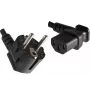Microconnect PE010518L strāvas kabelis Melns 1.8 m CEE7/7 C13 savienotājs