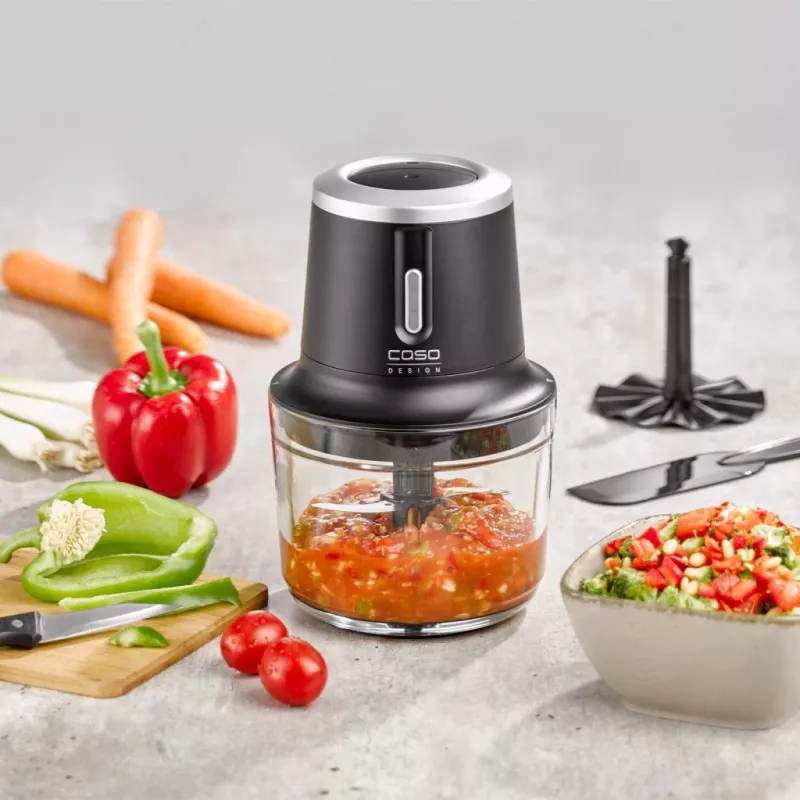 Caso Multi Chopper Chop & Go, melns, 200 W