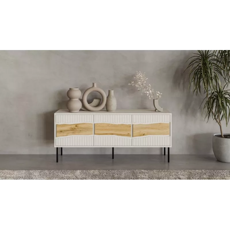 Cama INSERTO 3D TV skapis 143.5x40x61.5 kašmira + LED
