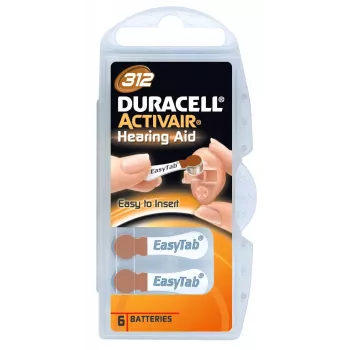 Duracell A312/DA312/ZL312 | Cinka-gaisa baterijas | 6 gab.