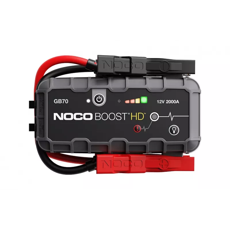NOCO GB70 Boost 12V 2000A iedarbināšanas ierīce ar integrētu 12V/USB akumulatoru