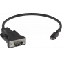 Vision Professional Sirius adapter - 24 kontaktu USB-C (vīriešu) uz DB-9 (vīriešu) - melns
