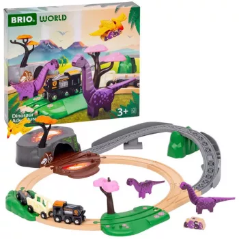Brio World Dinozauru Piedzīvojumu Komplekts, Dzelzceļš