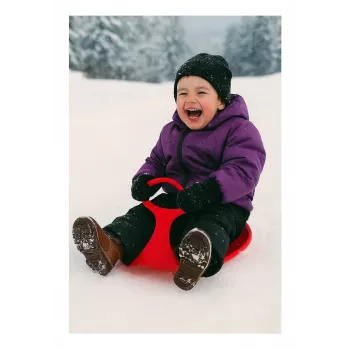 Jamara Snow Play Snow Glider sarkans — plastmasas ragavas, 570×380×30 mm