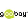 Goobay TV antennas kabelis (135 dB tips), 4x ekranēts, 2 m, balts - zeltīts, Koax-Ligzda 90° > Koax-Spraudnis 90° (70417)