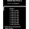 Wera 05021909001 L-veida sešstūra atslēgu komplekts, 9 daļas, metrisks, Hex-Plus