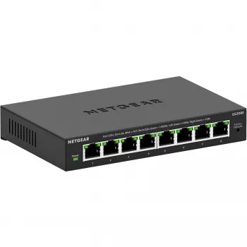 NETGEAR GS308E 8 portu Gigabit Ethernet Plus pārslēgs (pārvaldāms, L2/L3)