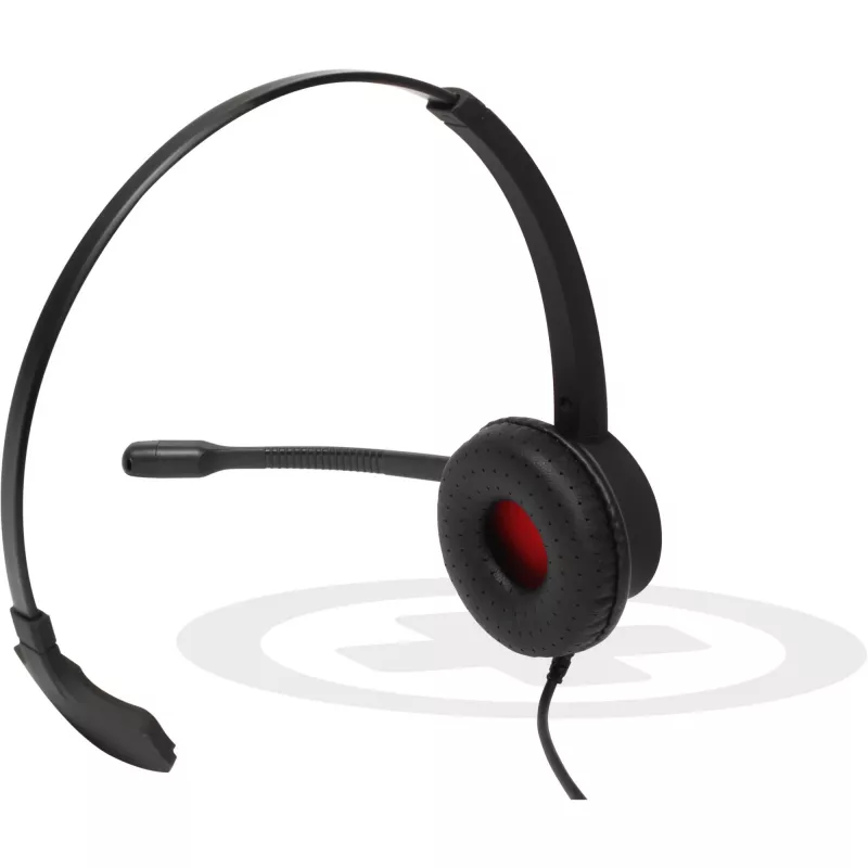 Mono USB austiņas Plusonic 10.1P — vienas auss USB austiņas ar mikrofonu, saderīgas ar Teams un Skype
