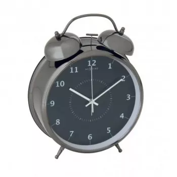 NeXtime klok 5113zw Wake Up Alarm, 23x30, Melns/Tirkīza