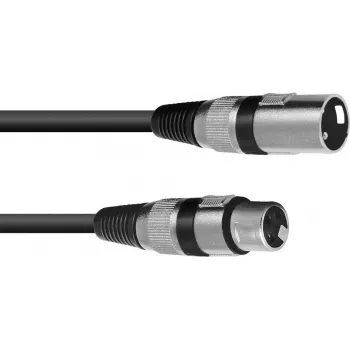 Audio kabelis XLR 3-pin Omnitronic 30220405 1m Melns