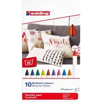 Edding 4600 Daudzkrāsu marķieri 10 gab. Rakstīšanas krāsas Daudzkrāsains