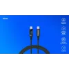 Savio USB-C - USB-C kabelis CL-174 1m melns USB 3.2 Gen 1