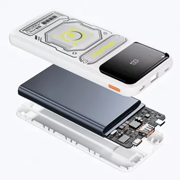 Powerbank 10000mAh 22,5 W AWEI P77K ar integrētu kabeli