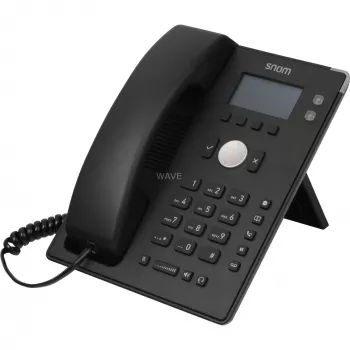 snom D120 - VoIP tālrunis - trīsvirzienu zvani - SIP - 2 kabeļi - Melns (4361)