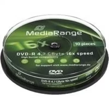 MediaRange MR452 DVD-R 4,7 GB 10 gab. kārbā
