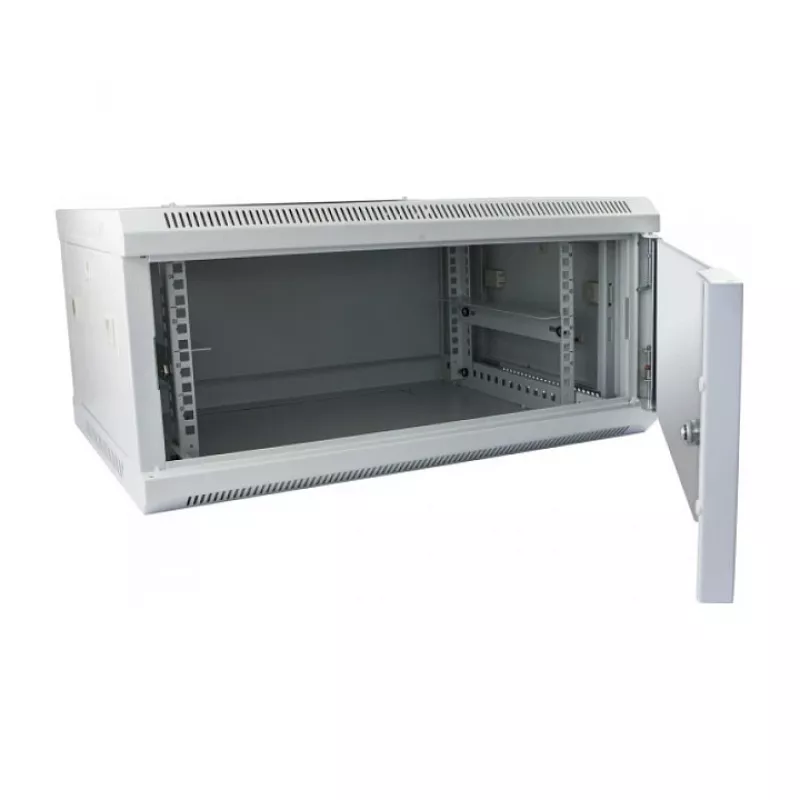 Sienas stiprinājuma skapis ALLNET ALL-SMC6604GRAU 4U, pelēks, 50 kg slodze, atslēgas slēdzene