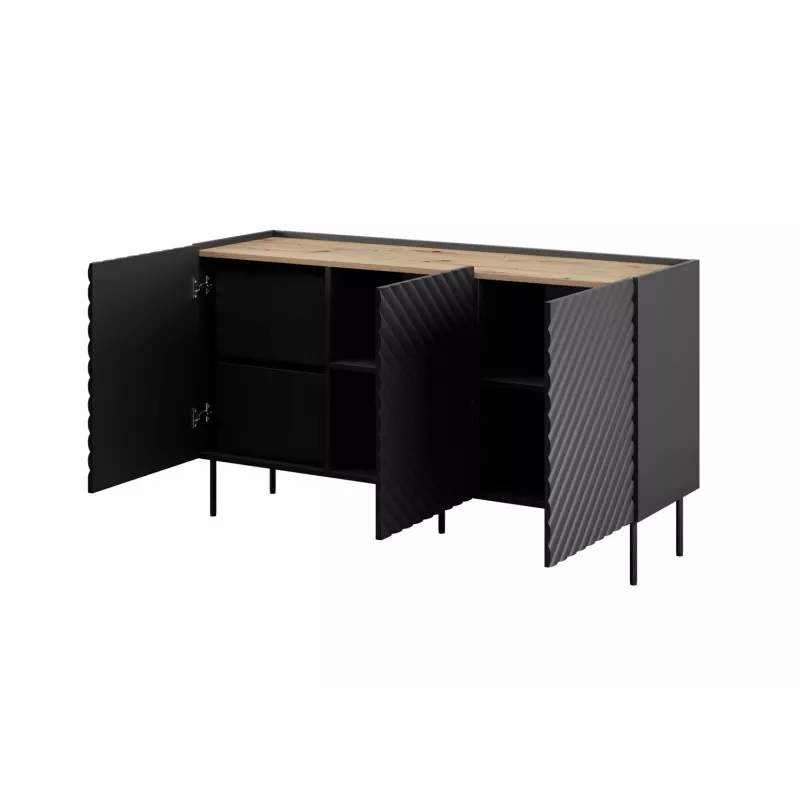 3D2SZ ONDA kumode 150x45x85 melns