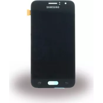 Samsung Galaxy J1 2016 digitizera komplekts GH97-18224C melns, skārienekrāna nomaiņa