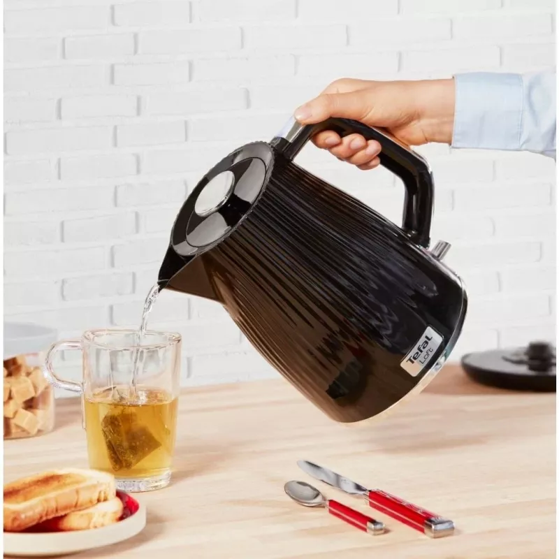 Elektriskā tējkanna Tefal KO2508 1.7 L 2400 W, melna, slēptais sildelements