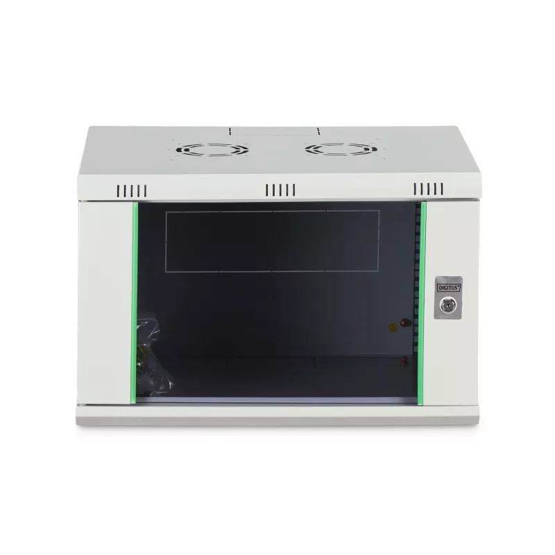 Sienas 19 inch skapja korpuss DIGITUS Dynamic‑N DN-37100, 7U, 600x450 mm (PxD), IP20, gaiši pelēks, neizmontēts