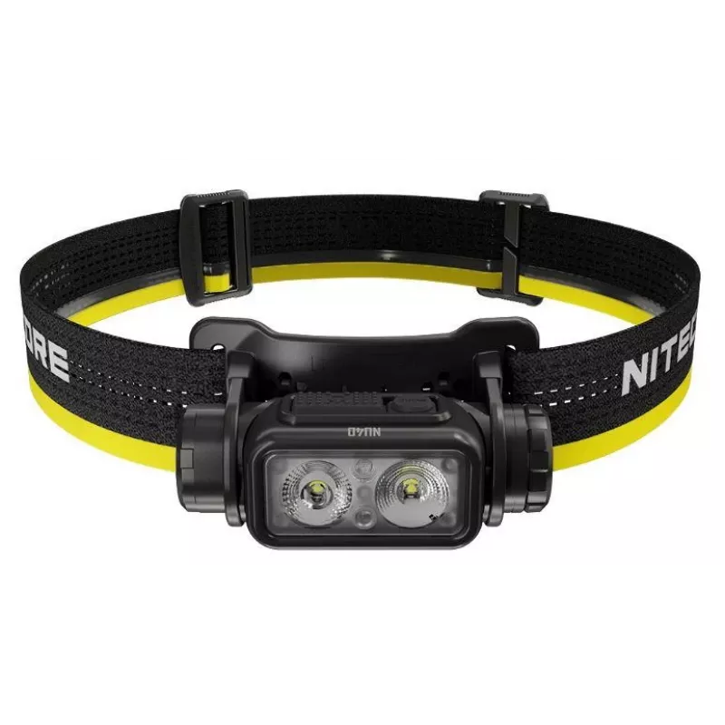 Galvas lukturis Nitecore NU40 Black LED 2 lampas IP68