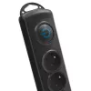Qoltec 8 kontaktligzdu pārsprieguma aizsargs 3.0m 50114